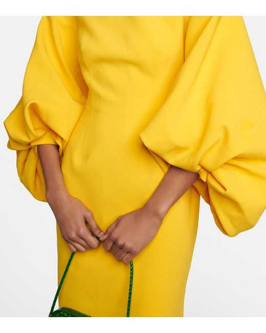 Roksanda Yellow Garance Midi Dress