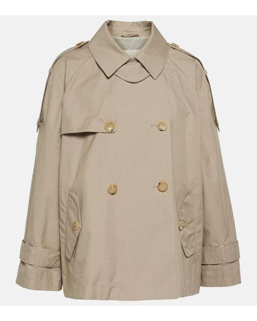 Trench cropped The Cube Dtrench di Max Mara in Natural