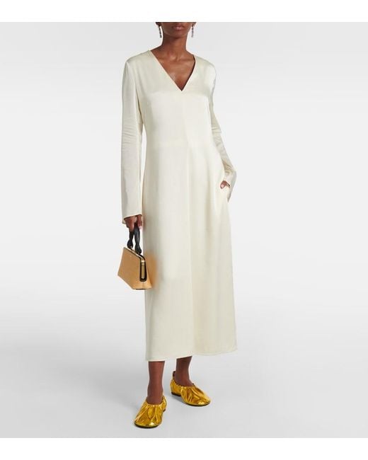Jil Sander Yellow Leather Ballet Flats