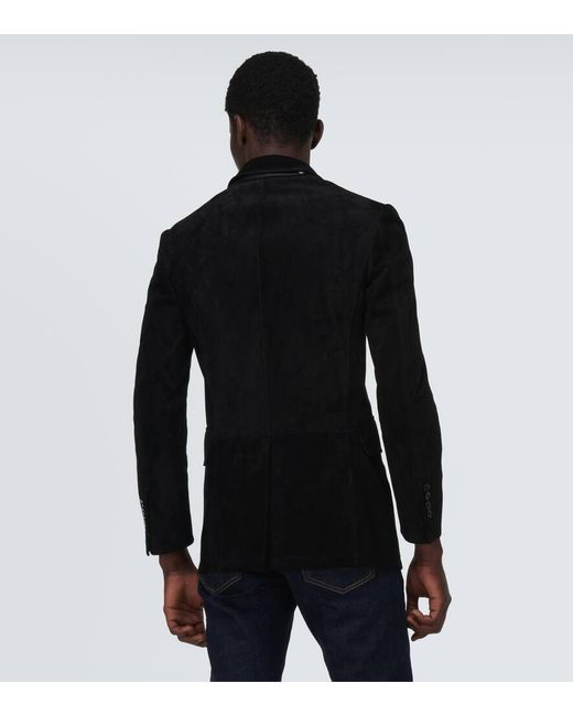 Tom Ford Black Suede Blazer for men