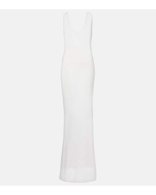 Bananhot White Maxikleid