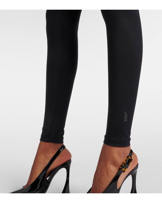 Wolford Blue The Wow High-Rise Jersey Leggings