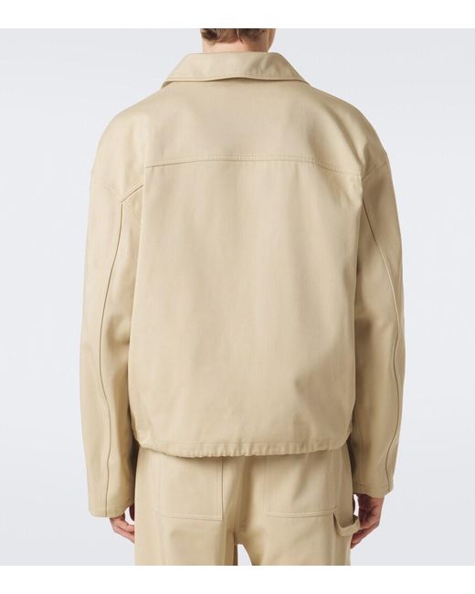 Loewe Natural Cotton Twill Jacket for men