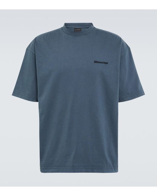 Balenciaga T-Shirt BB in Blue für Herren