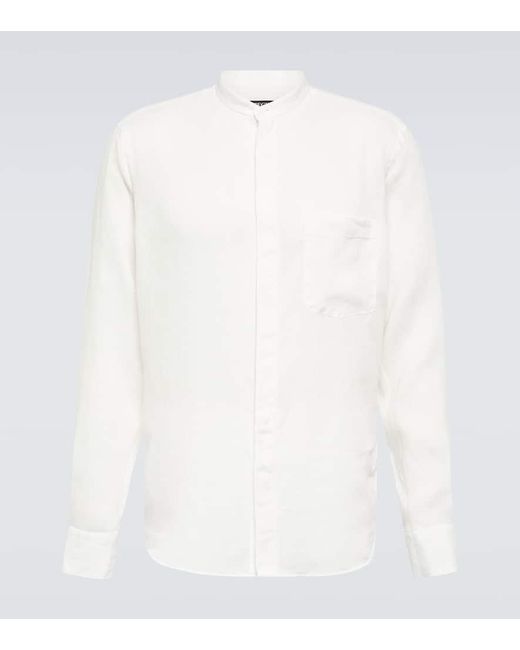 Zegna White Linen Shirt for men