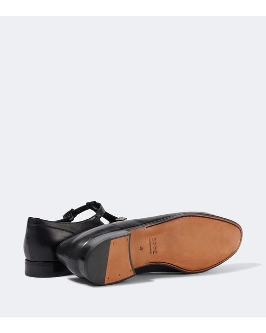Bode Black School Leather Loafers for men