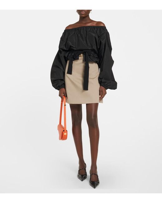 Patou Natural Cotton Miniskirt