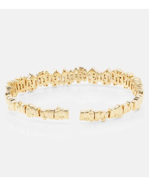 Bracciale Shimmer Audrey in oro 18kt con diamanti di Suzanne Kalan in Metallic