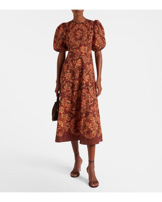 alemais seraphina midi dress Burgundy Seraphine Midi Dress