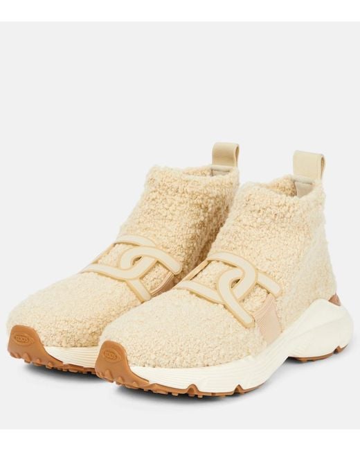 Tod's Natural Teddy Slip-On Sneakers