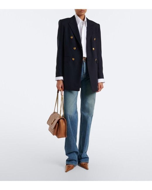 Saint Laurent Brown Niki Medium Leather Shoulder Bag