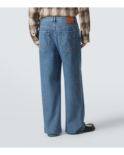 Loewe Blue Anagram Straight Jeans for men