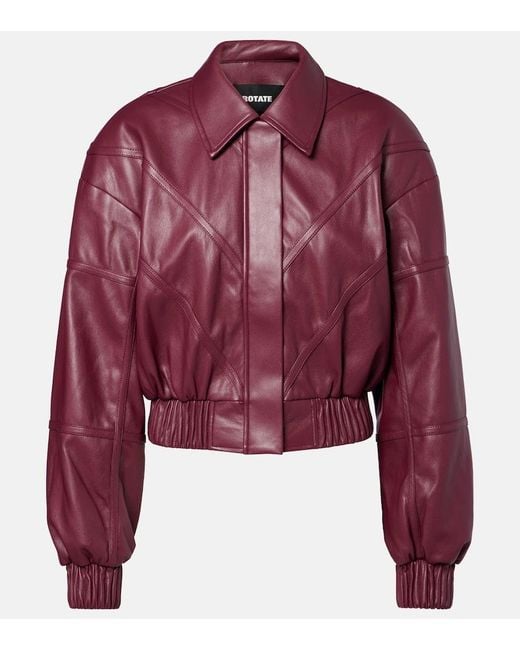 Bomber Cropped di ROTATE BIRGER CHRISTENSEN in Red