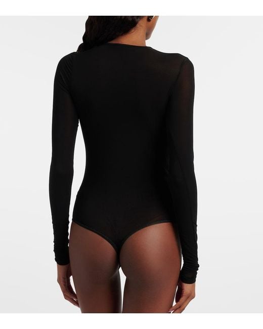 Wardrobe NYC Black Mesh Bodysuit