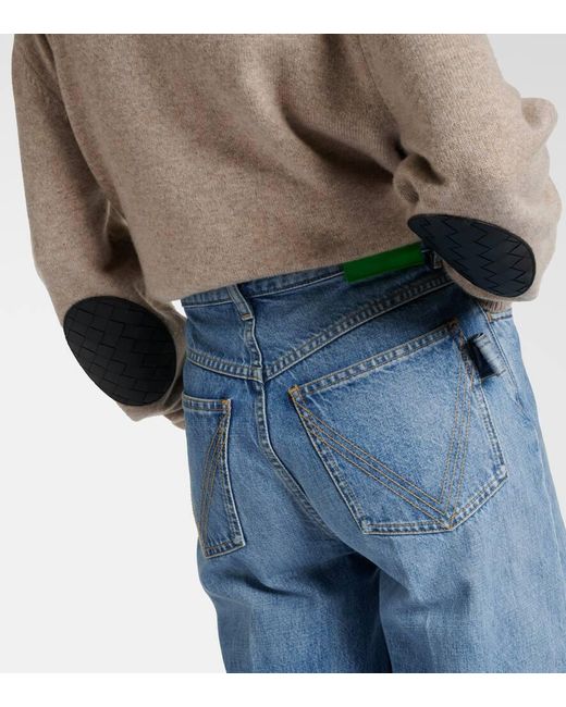 Jeans Flared A Vita Alta di Bottega Veneta in Blue