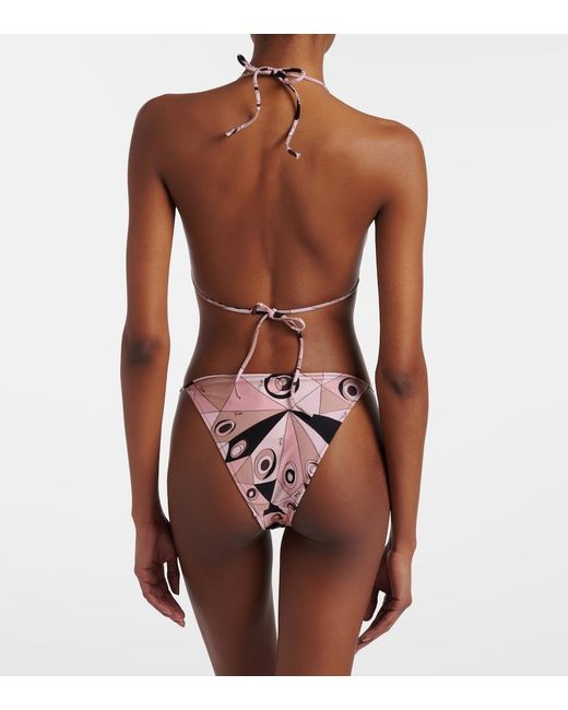 Emilio Pucci Pink Occhi Bikini Bottoms