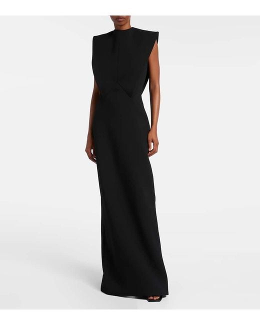 Vestido De Fiesta En Mezcla De Lana Givenchy de color Black