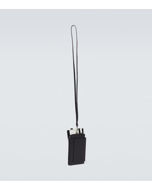 Porte-Telephone Et Passeport Borde De Cuir Balenciaga pour homme en coloris Black