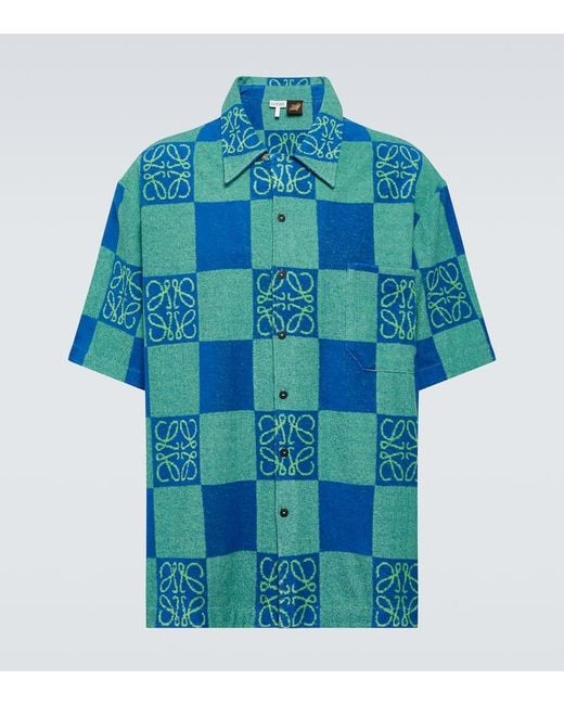 Loewe Paula's Ibiza Hemd Anagram aus einem Baumwollgemisch in Blue für Herren