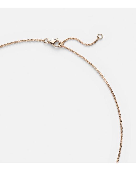 Repossi White Serti Sur Vide 18Kt Rose Necklace With Diamond