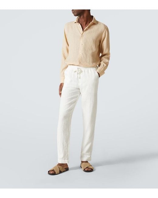 Fedeli Natural Linen Shirt for men
