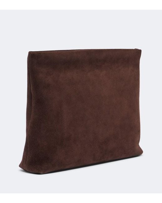 Nili Lotan Brown Jerry Suede Clutch