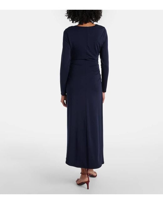 Abito Midi Con Ruches di Veronica Beard in Blue