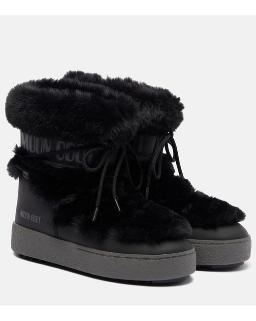 Moon Boot Black Ltrack Low Snow Boots