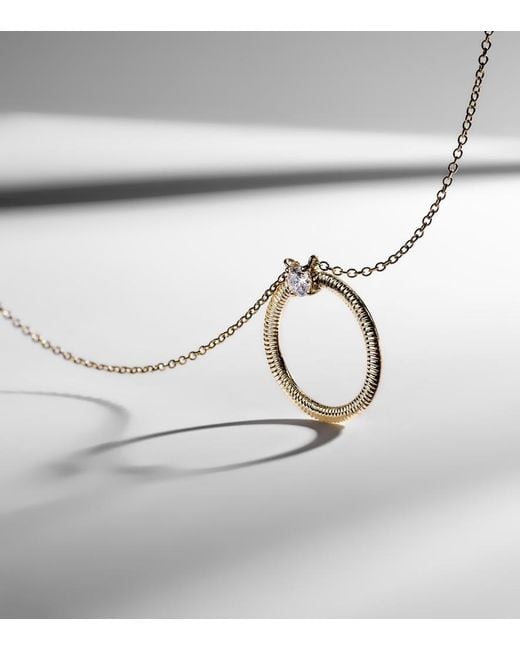 STONE AND STRAND White Prince 14Kt Necklace With Diamonds