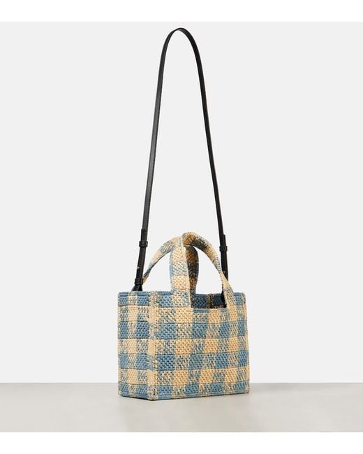 Loewe White Paula's Ibiza Font Small Tote Bag