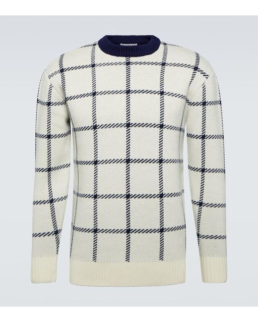 J.W. Anderson Gray Ribbed-Knit Wool Sweater for men