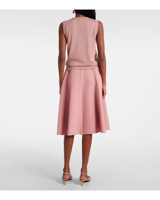 Dolce & Gabbana Pink Virgin Wool Vest