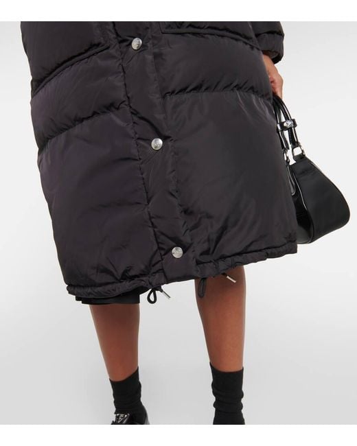 Prada Black Re-nylon Down Coat