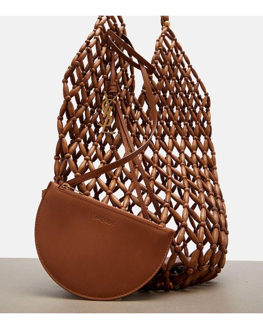 Saint Laurent Metallic Supple Beaded Tote Bag