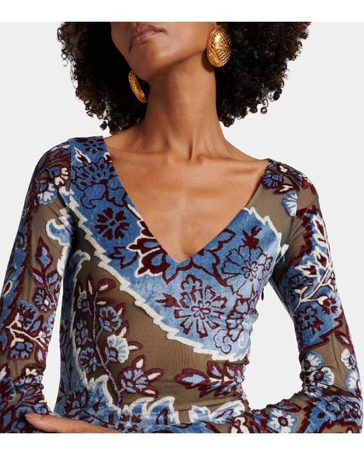 Maxi Dresses Etro en coloris Blue