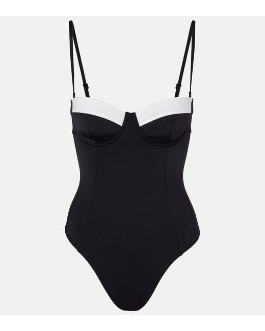 Staud Black Maeve Swimsuit