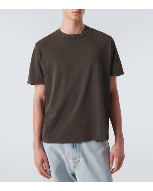 Our Legacy Brown Box Cotton Jersey T-shirt for men