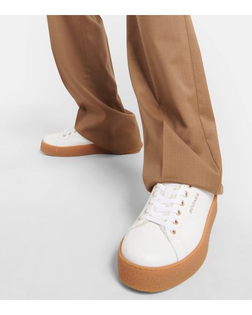 Bogner White Lucerne Shearling-lined Sneakers