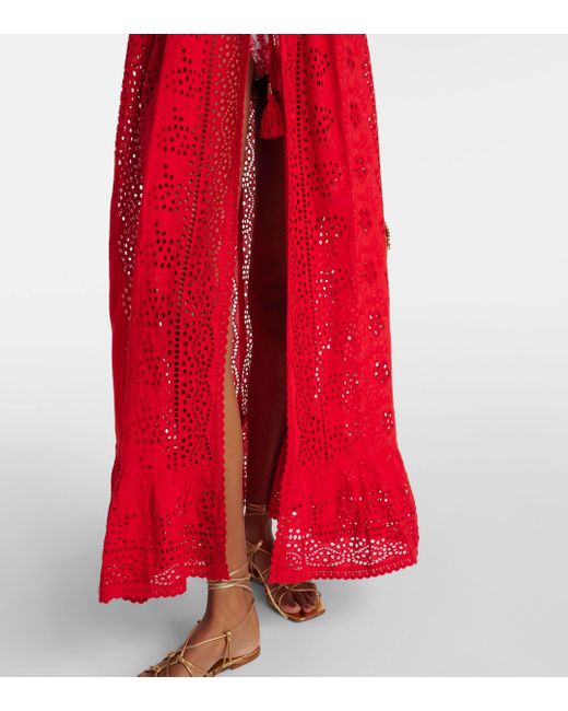 Robe midi Tessa en coton Melissa Odabash en coloris Red