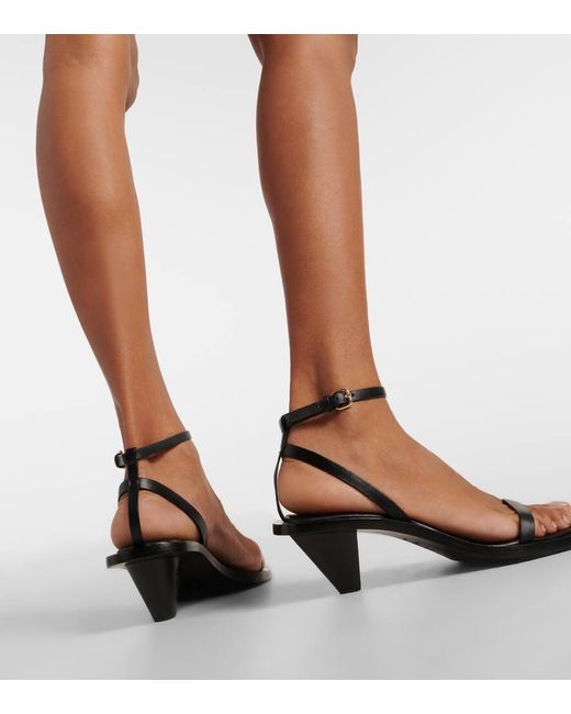 A.Emery Black Sandalen Irving Aus Leder