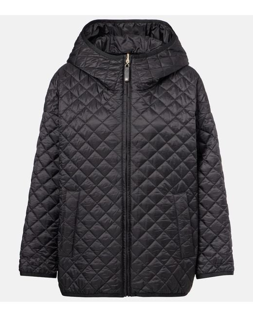 Max Mara Black The Cube Leo Quilted Jacket