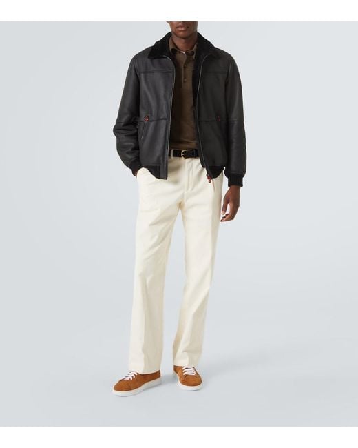 Kiton Brown Suede Sneakers for men