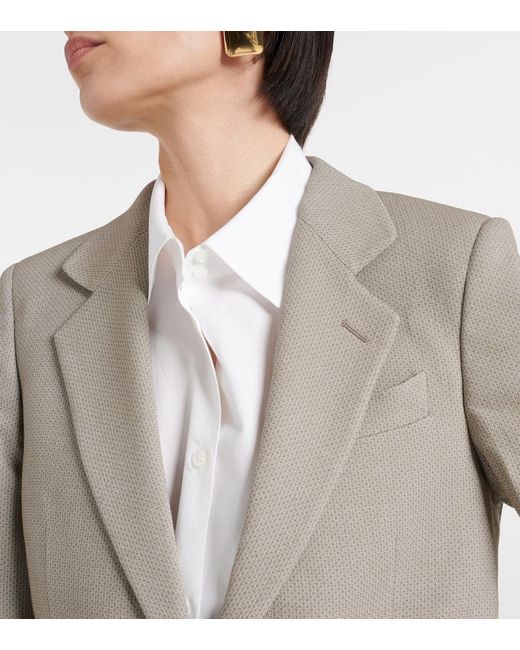 Tod's Gray Single-Breasted Blazer
