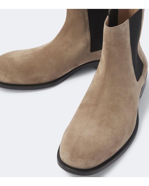 Loewe Brown Bobine Suede Chelsea Boots for men