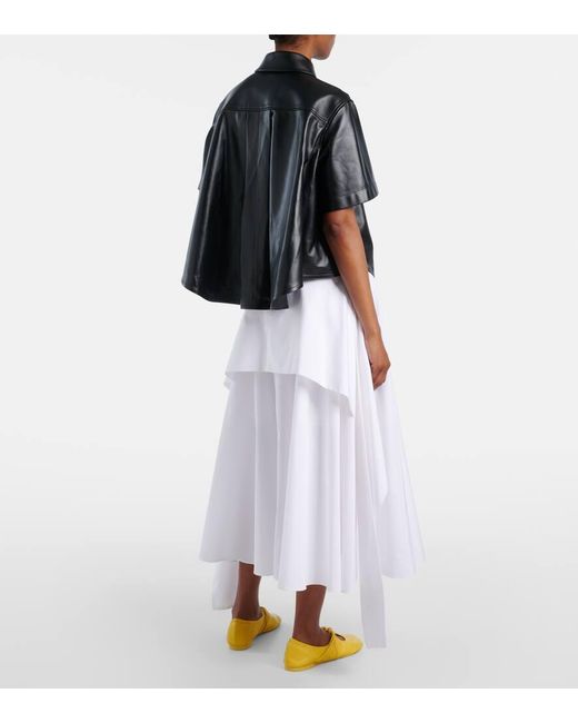 Loewe Black Hemd Anagram Aus Leder