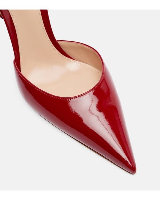 Gianvito Rossi Red 95 Patent Leather Pumps