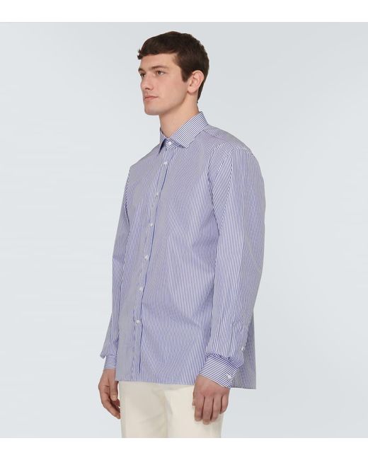 Ralph Lauren Purple Label Hemd Aston aus Baumwolle in Blue für Herren
