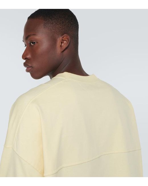 Bottega Veneta Sweatshirt aus Baumwoll-Jersey in Yellow für Herren
