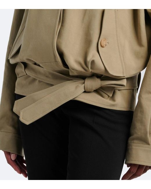 Magda Butrym Green Belted Cotton Jacket