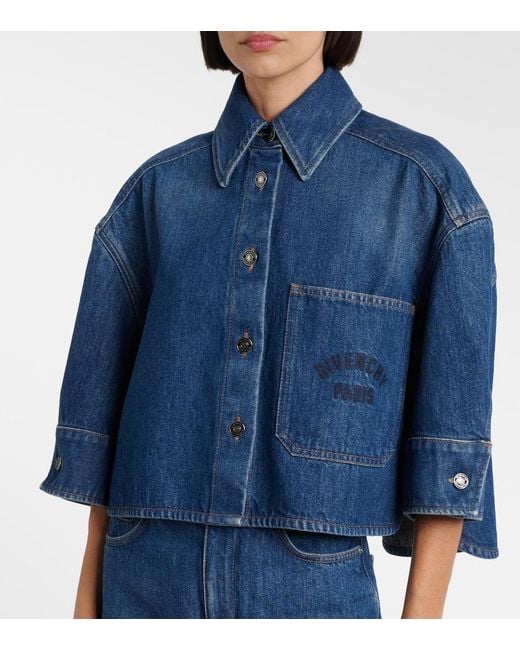 Camicia Di Jeans Oversize di Givenchy in Blue